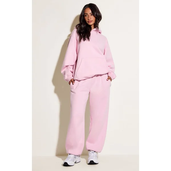 Rose Tendre Sweat À Casynthétiqueche Oversize Petite Taille