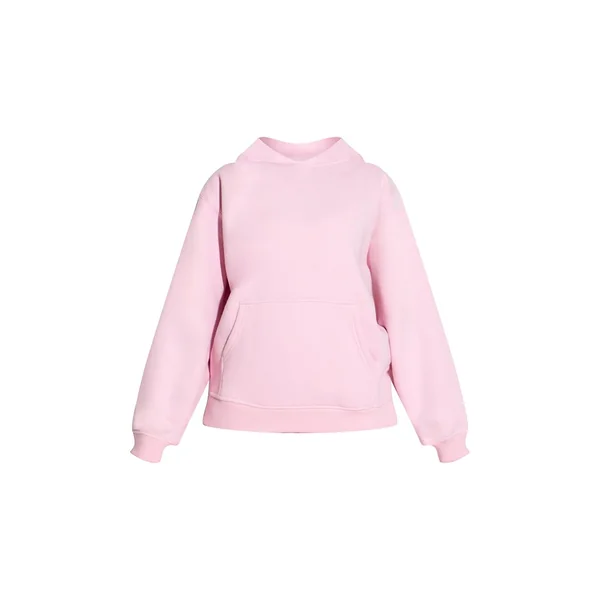 Rose Tendre Sweat À Casynthétiqueche Oversize Petite Taille