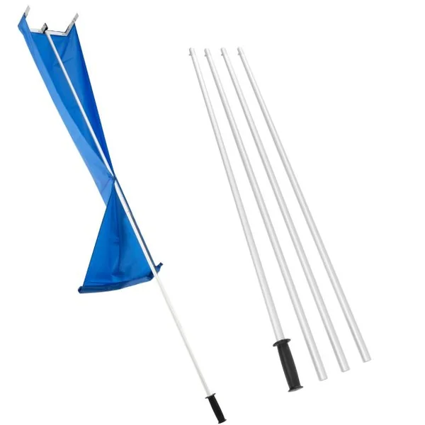 Râteau à Neige pour Toit avec 4 Tiges d'Extension 170-608 cm Déneigement de Toit en Aluminium pour Maison Véhicule