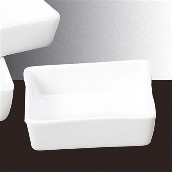 RÉCIPIENTS CARRÉS 7,5x7,5 CM BLANC PORCELAINE (12 UNITÉ) - Garcia de Pou