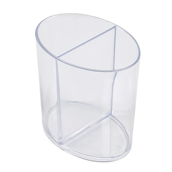 RÉCIPIENTS INJECTÉS RÉUTILISABLES "ELLIPSES" 2x60 ML 6,5x4,6x6,5 CM TRANSPARENT PS (500 UNITÉ) - Garcia de Pou