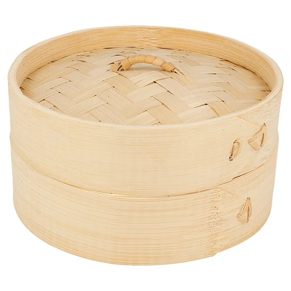 RÉCIPIENTS MINI DIM-SUM Ø 15x8 CM NATUREL BAMBOU (1 UNITÉ) - Garcia de Pou