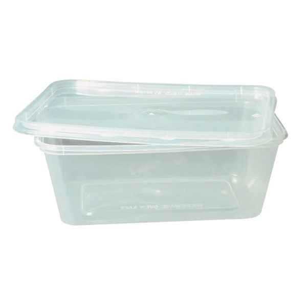 RÉCIPIENTS RECTANGULAIRES 1000 ML 17,5x12x6,5 CM TRANSPARENT PP (500 UNITÉ) - Garcia de Pou