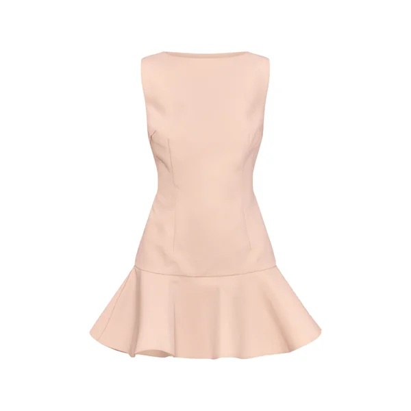 Sable Robe Moulante Premium À Volants Et Taille Basse
