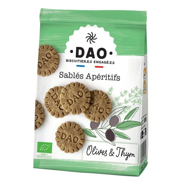 Sablé apéritif olive thym 100g