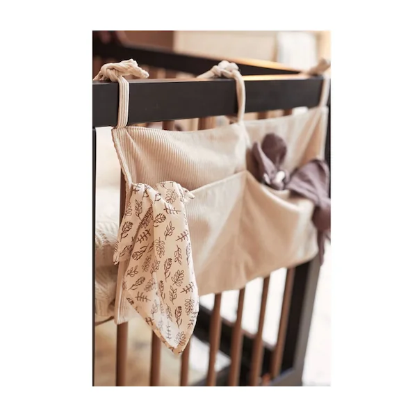 Sac de rangement velours nougat