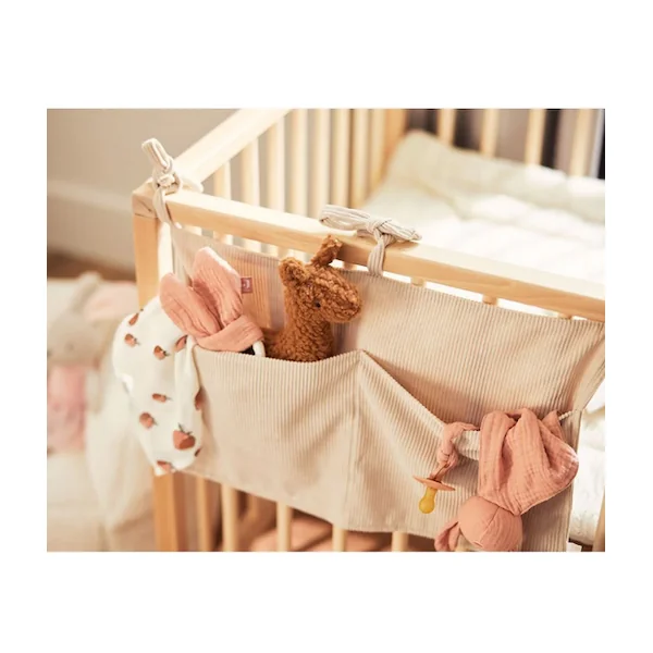 Sac de rangement velours nougat