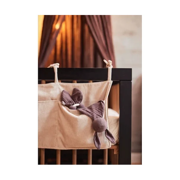 Sac de rangement velours nougat