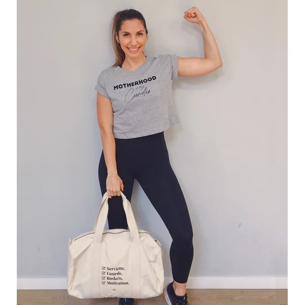 Sac + t-shirt - Motherhood is my Cardio