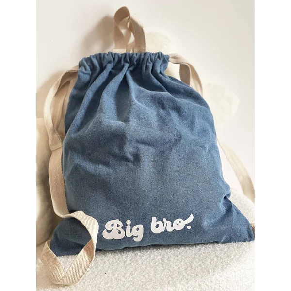 Sac à Dos enfantPersonnalisé Denim 'Big Bro', 'Big Sis." – ou prénom