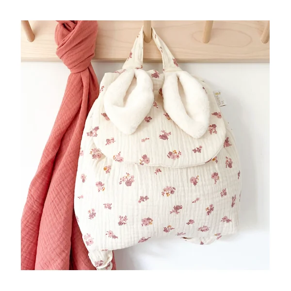 Sac à dos lapinou fleurs