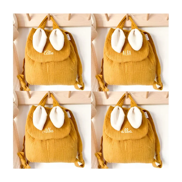 Sac à dos lapinou moutarde