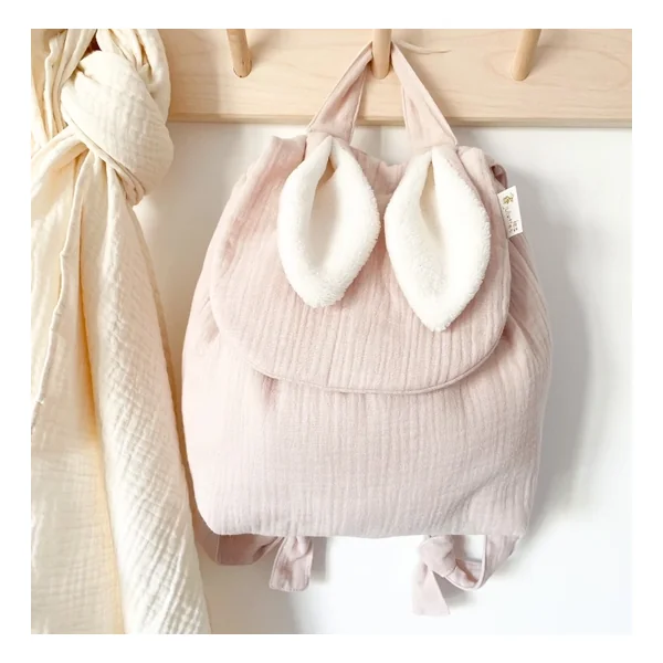 Sac à dos lapinou rose poudré