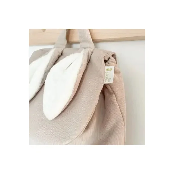 Sac à dos lapinou Velours Moka