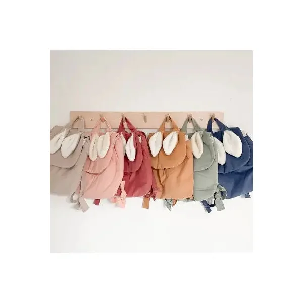 Sac à dos lapinou Velours Moka