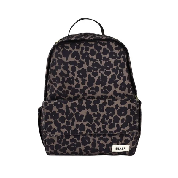 Sac à dos à langer Béaba – imprimé léopard, pratique et stylé