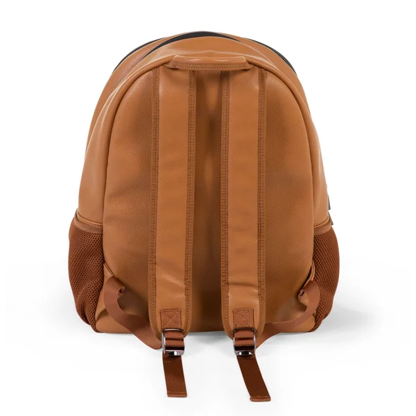 Sac à Dos à Langer Look Cuir - Brun