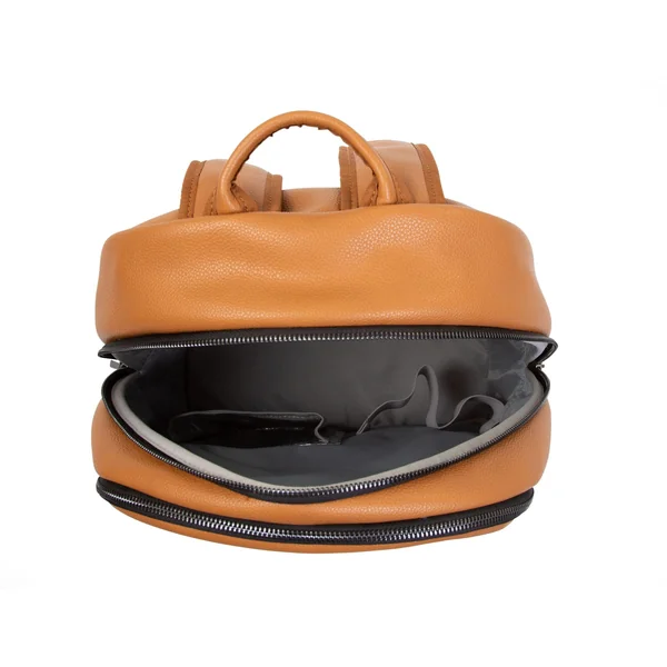 Sac à Dos à Langer Look Cuir - Brun