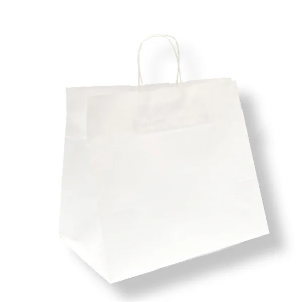SACS SOS TRAITEUR AVEC ANSES 90 G/M2 32+21x28,5 CM BLANC CELLULOSE (250 UNITÉ) - Garcia de Pou