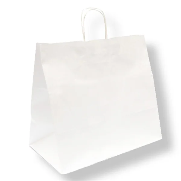 SACS SOS TRAITEUR AVEC ANSES 90 G/M2 36+21x33,5 CM BLANC CELLULOSE (250 UNITÉ) - Garcia de Pou