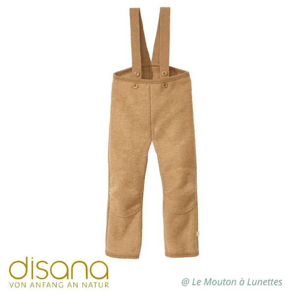 Salopette DISANA enfant en laine bouillie bio - Pour jouer dehors