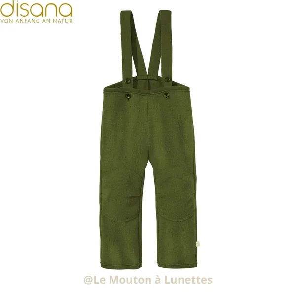Salopette DISANA enfant en laine bouillie bio - Pour jouer dehors