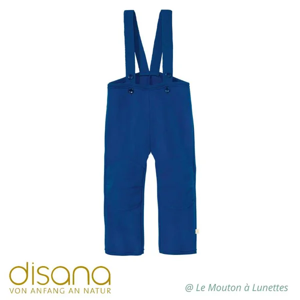 Salopette DISANA enfant en laine bouillie bio - Pour jouer dehors