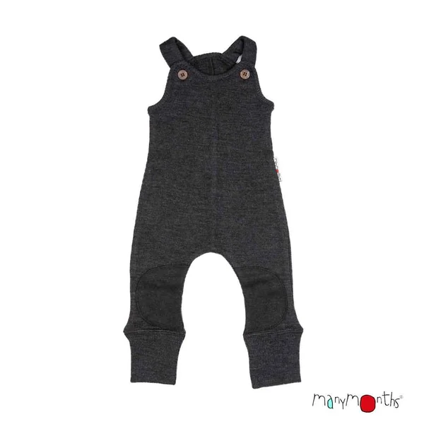Salopette grenouillère en laine mérinos "Romper playsuit" Manymonths - Coloris 2023/24