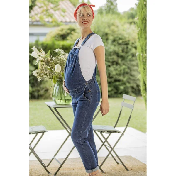 Salopette Grossesse Thelma Stone - Coupe droite