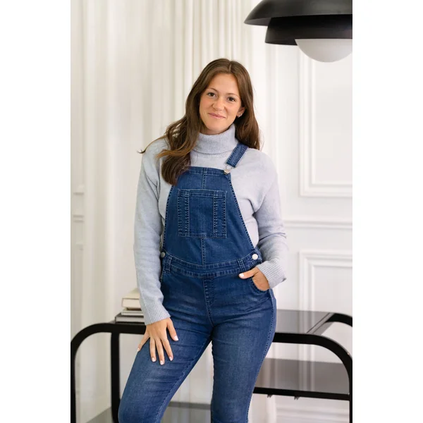 Salopette longue - denim