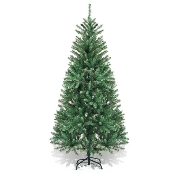 Sapin de Noël Artificiel 180 cm Automatique Feuilles Colorées en Epicéa 825 Pointes de Branches Embouts en PVC Articulées