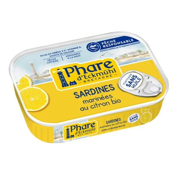 Sardines marinées citron 135g