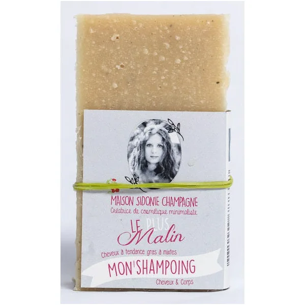 Savon shampoing "Le plus malin gris" - 100g