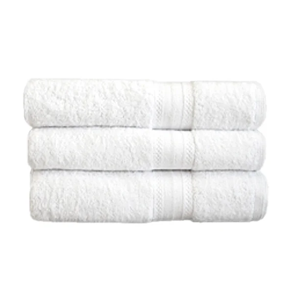 SERVIETTES DE BAIN 500 G/M2 70x140 CM BLANC COTON (1 UNITÉ) - Garcia de Pou