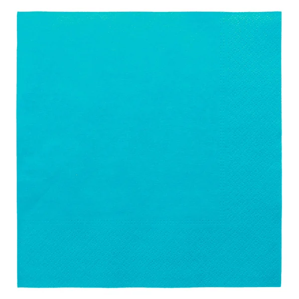 SERVIETTES ECOLABEL 2 PLIS 18 G/M2 39x39 CM BLEU TURQUOISE OUATE (1600 UNITÉ) - Garcia de Pou