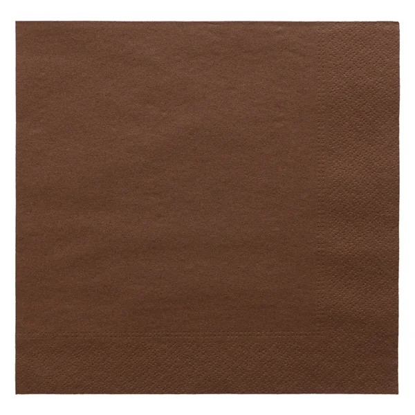 SERVIETTES ECOLABEL 2 PLIS 18 G/M2 39x39 CM CHOCOLAT OUATE (1600 UNITÉ) - Garcia de Pou