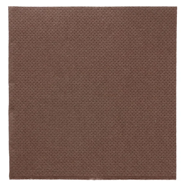 SERVIETTES ECOLABEL "DOUBLE POINT" 18 G/M2 20x20 CM CHOCOLAT OUATE (2400 UNITÉ) - Garcia de Pou