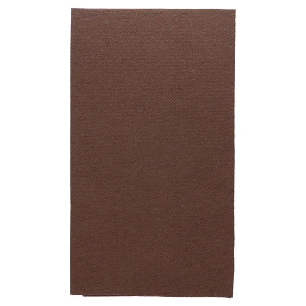 SERVIETTES ECOLABEL P. 1/6 "DOUBLE POINT" 18 G/M2 33x40 CM CHOCOLAT OUATE (2000 UNITÉ) - Garcia de Pou
