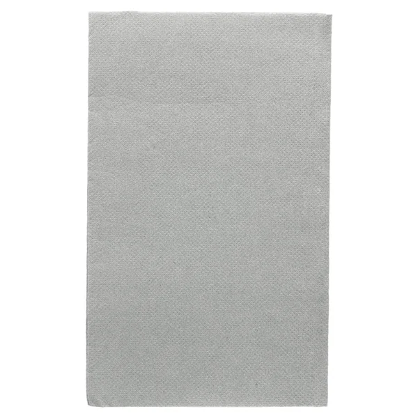 SERVIETTES ECOLABEL P. 1/6 "DOUBLE POINT" 18 G/M2 33x40 CM GRIS OUATE (2000 UNITÉ) - Garcia de Pou
