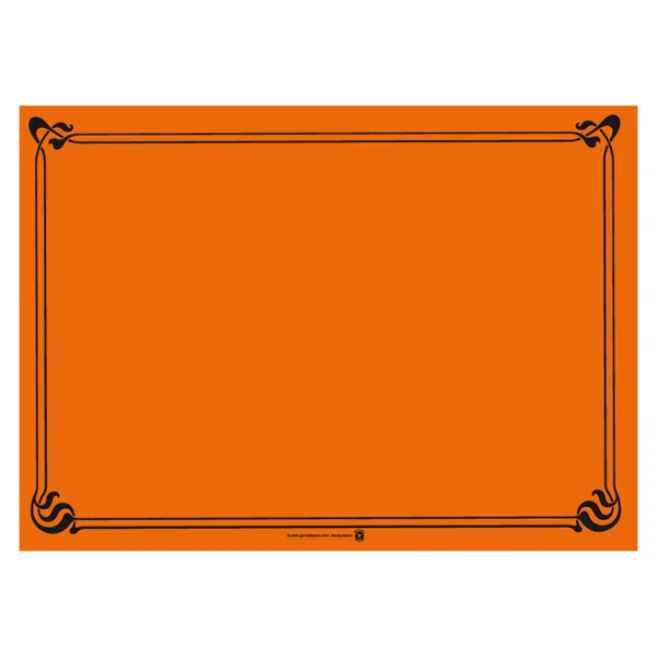 SETS DE TABLE 48 G/M2 31x43 CM ORANGE CELLULOSE (2000 UNITÉ) - Garcia de Pou