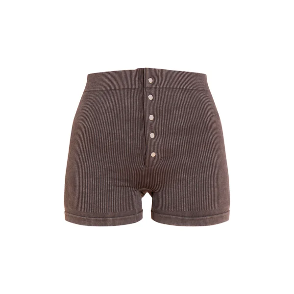 Short Côtelé À Boutons-pression Avec Effet Sculptant Petite Taille