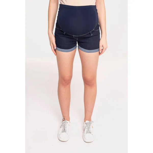 Short de grossesse en coton aspect denim - Reste S