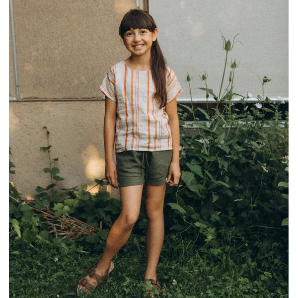 Short en pur lin pour enfant mixte - Matona