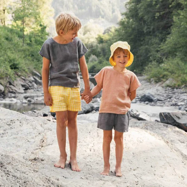 Short en pur lin pour enfant mixte - Matona