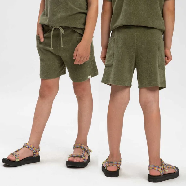Short en éponge de coton bio pour enfant - Matona