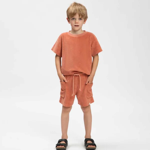 Short en éponge de coton bio pour enfant - Matona
