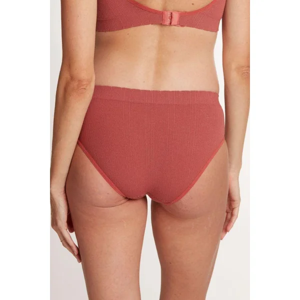 Slip Taille Basse de Maternité Zoé - Terracotta