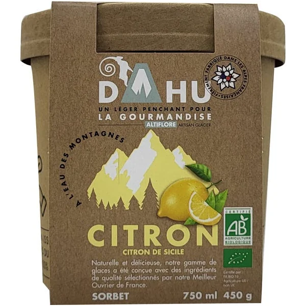 Sorbet citron de Sicile 450g