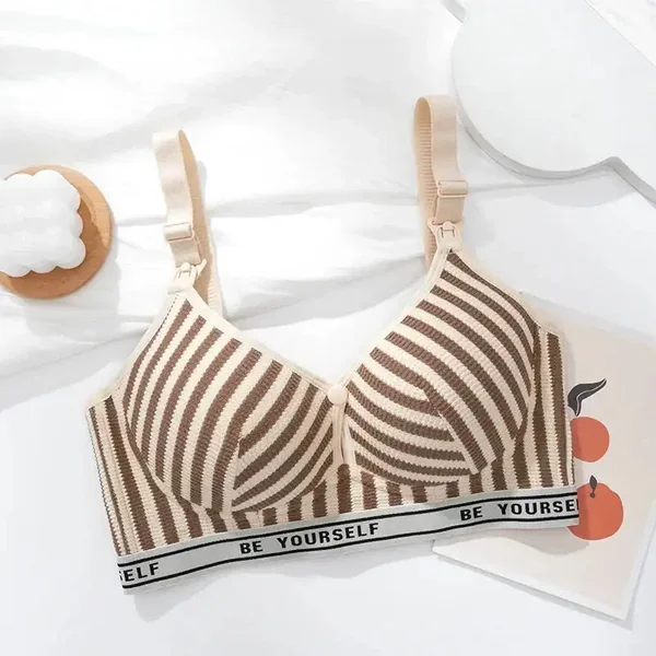 Soutien Gorge D’Allaitement à Rayures