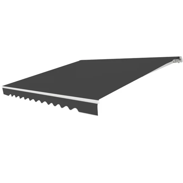 Store Banne de Balcon Rétractable 3x2,5M Tissu Résistant aux UV et à l'Eau Angle Réglable 5-35° 5 Couleurs au Choix